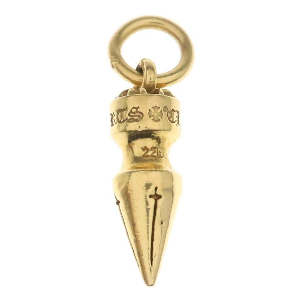 CHROME HEARTS(クロムハーツ) 22K SPIKE CHARM スパイク チャーム ネックレストップ ゴールド