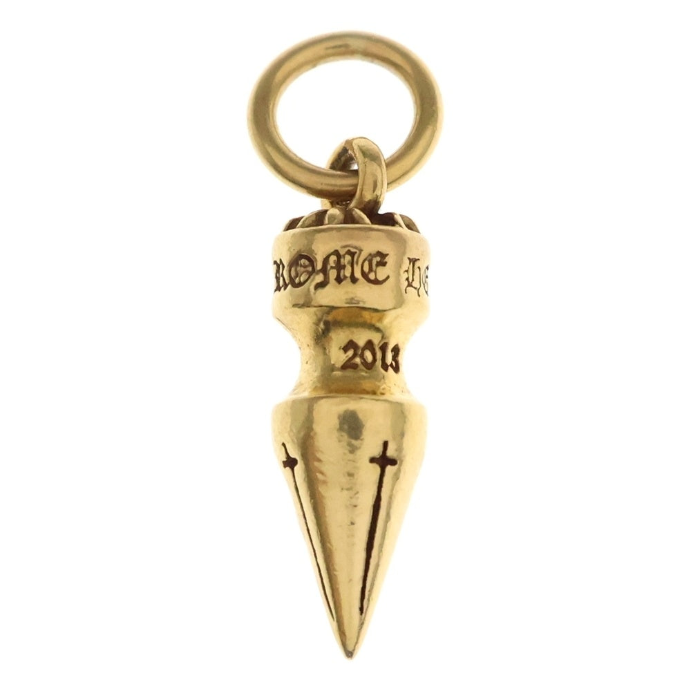 CHROME HEARTS(クロムハーツ) 22K SPIKE CHARM スパイク チャーム ネックレストップ ゴールド
