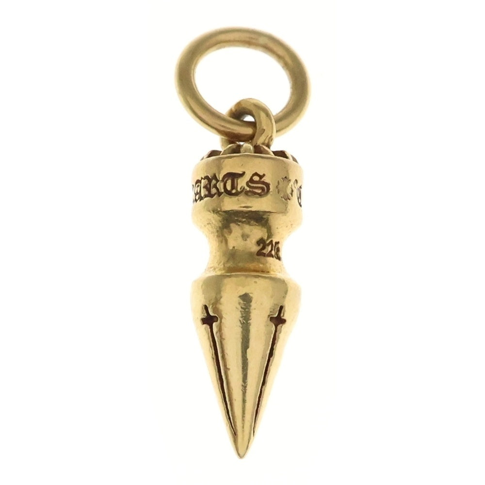 CHROME HEARTS(クロムハーツ) 22K SPIKE CHARM スパイク チャーム ネックレストップ ゴールド