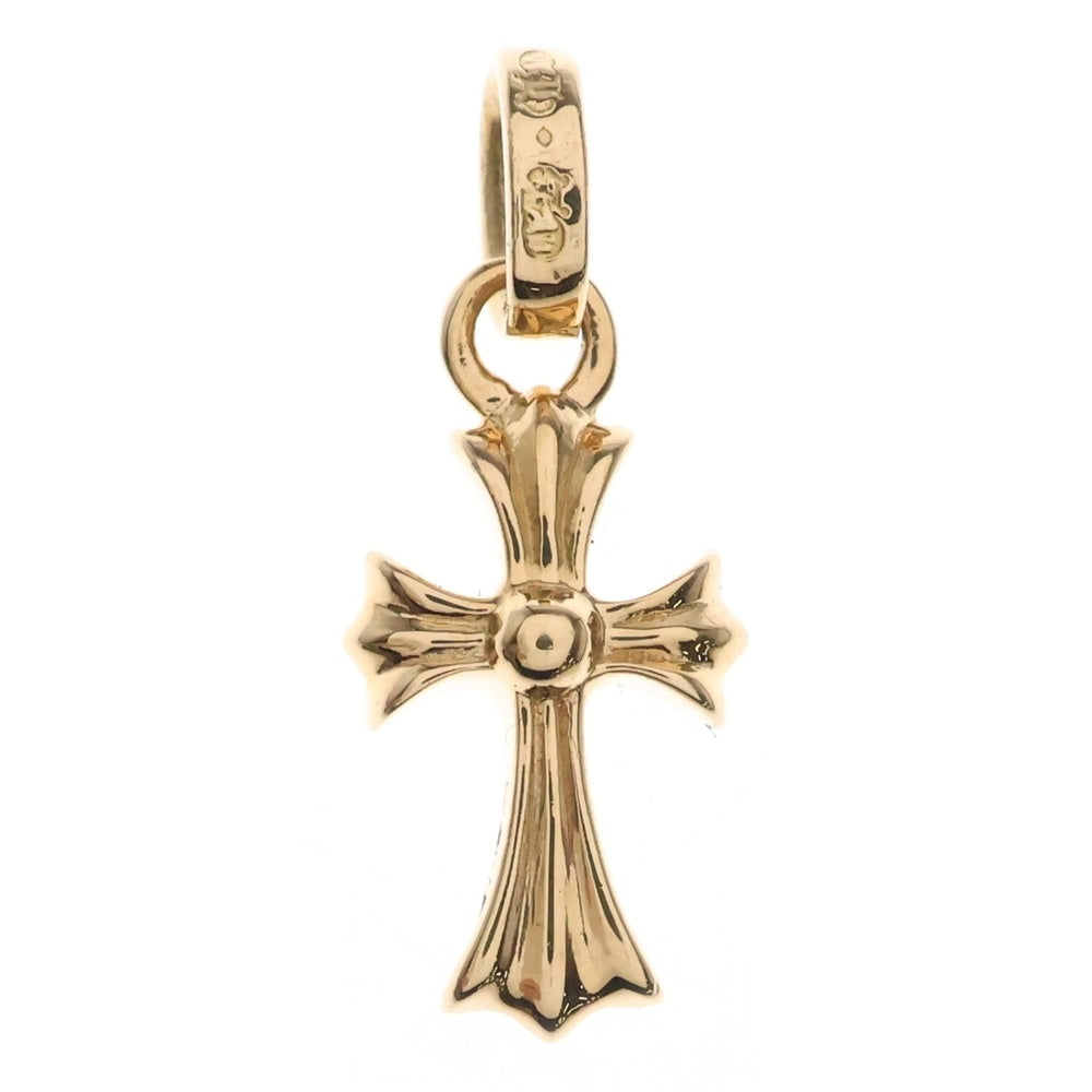 CHROME HEARTS(クロムハーツ) 22K CRS BBYFAT P DMND ベイビーファット PAVEダイヤ チャーム ゴールドネックレストップ