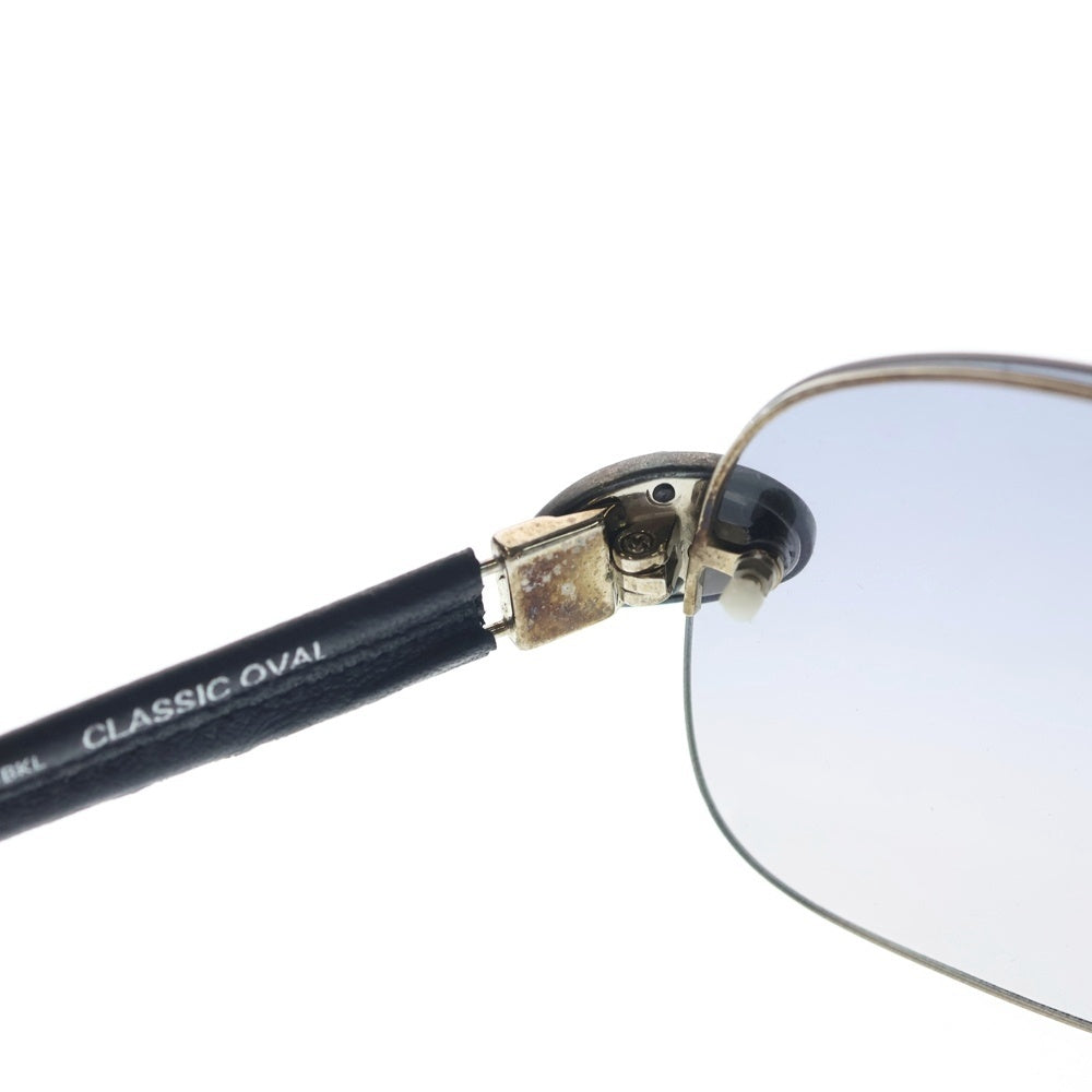 CHROME HEARTS(クロムハーツ) CLASSIC OVAL クラシックオーバル レザーテンプルサングラス ブラック