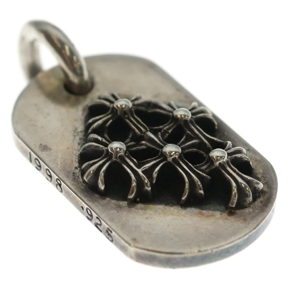 CHROME HEARTS(クロムハーツ) RAISED DOGTAG レイズドドッグタグ チャーム シルバーネックレストップ