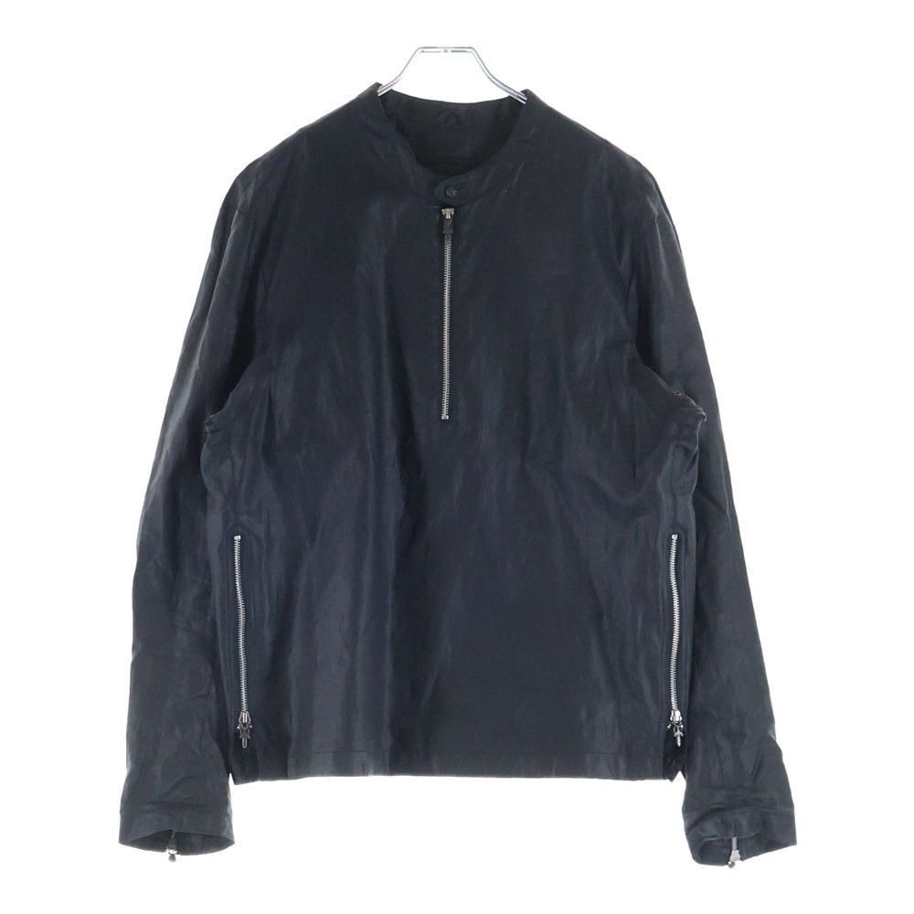 CHROME HEARTS(クロムハーツ) EZ RIDER/イージーライダー ダガーハーフジップリネンコーティング ジャケット ブラック