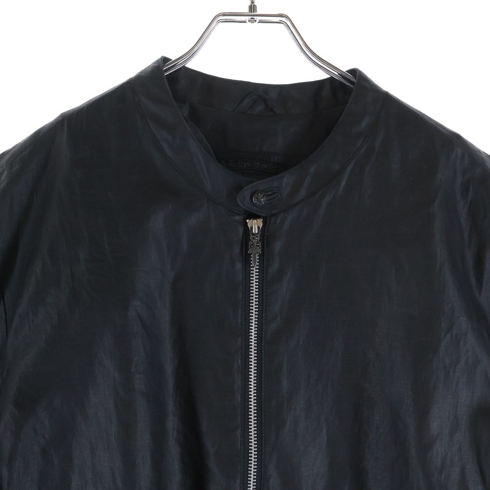 CHROME HEARTS(クロムハーツ) EZ RIDER/イージーライダー ダガーハーフジップリネンコーティング ジャケット ブラック