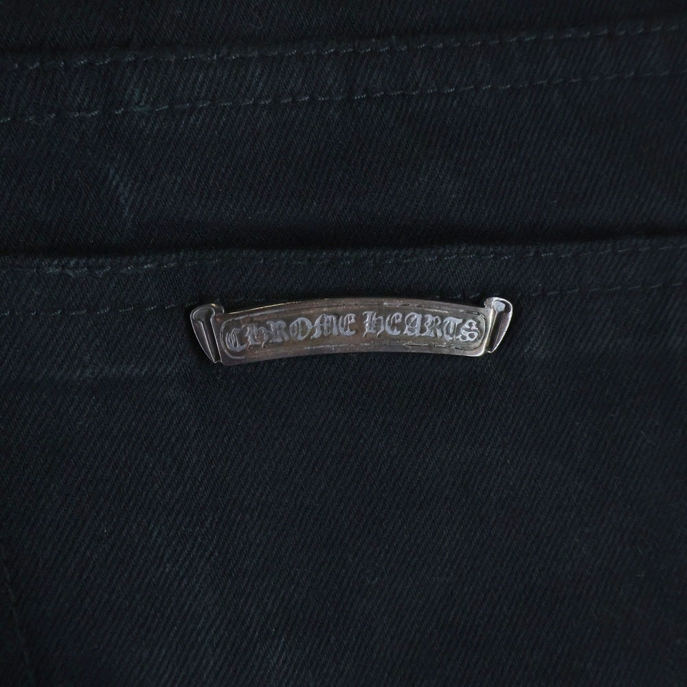 CHROME HEARTS(クロムハーツ) OLD DENIM STRAIGHT PANTS 5POCKET デニムストレートパンツ 5ポケット ブラック