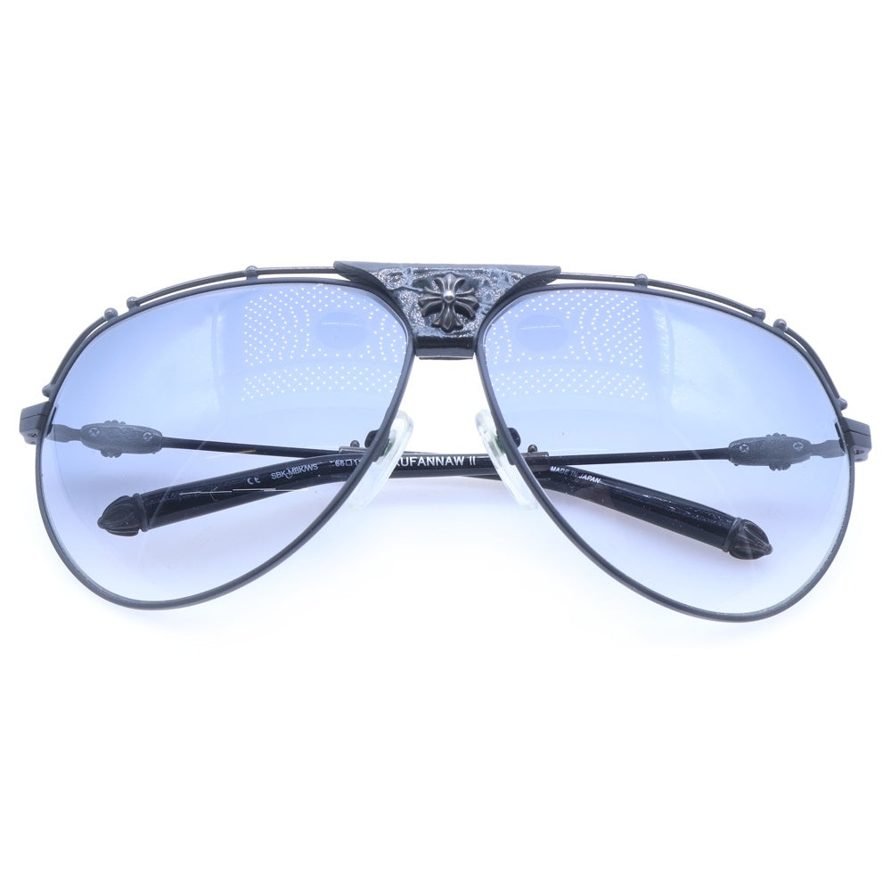CHROME HEARTS(クロムハーツ) KUFANNAW 2 ダブルブリッジ サングラス ブラック/シルバー
