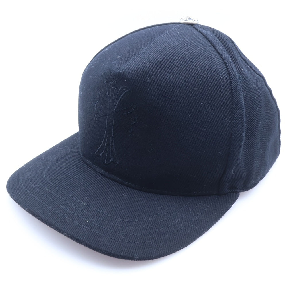 CHROME HEARTS(クロムハーツ) TRUCKER CAP CHクロス刺繍 クロスボールボタン トラッカーキャップ ブラック