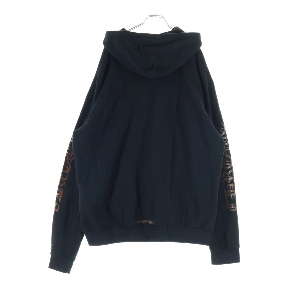 CHROME HEARTS(クロムハーツ) SWTSHRT HD ZIP オンライン限定グリッタープリントジップアップパーカー
