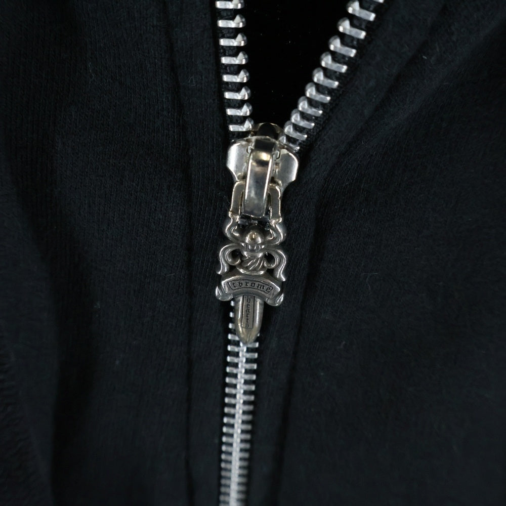 CHROME HEARTS(クロムハーツ) SWTSHRT HD ZIP オンライン限定グリッタープリントジップアップパーカー