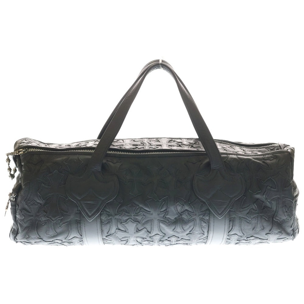 CHROME HEARTS(クロムハーツ) DUFFLE GYM BAG-CEME ダッフルバッグ セメタリークロスパッチダガージップレザーボストンバッグ