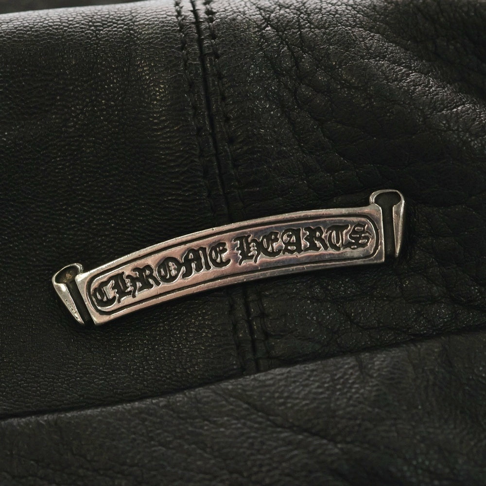 CHROME HEARTS(クロムハーツ) #1 SNAT PACK スナットパック ダガージップ ガンスリンガーベルト レザーウエストバッグ ブラック BCA378