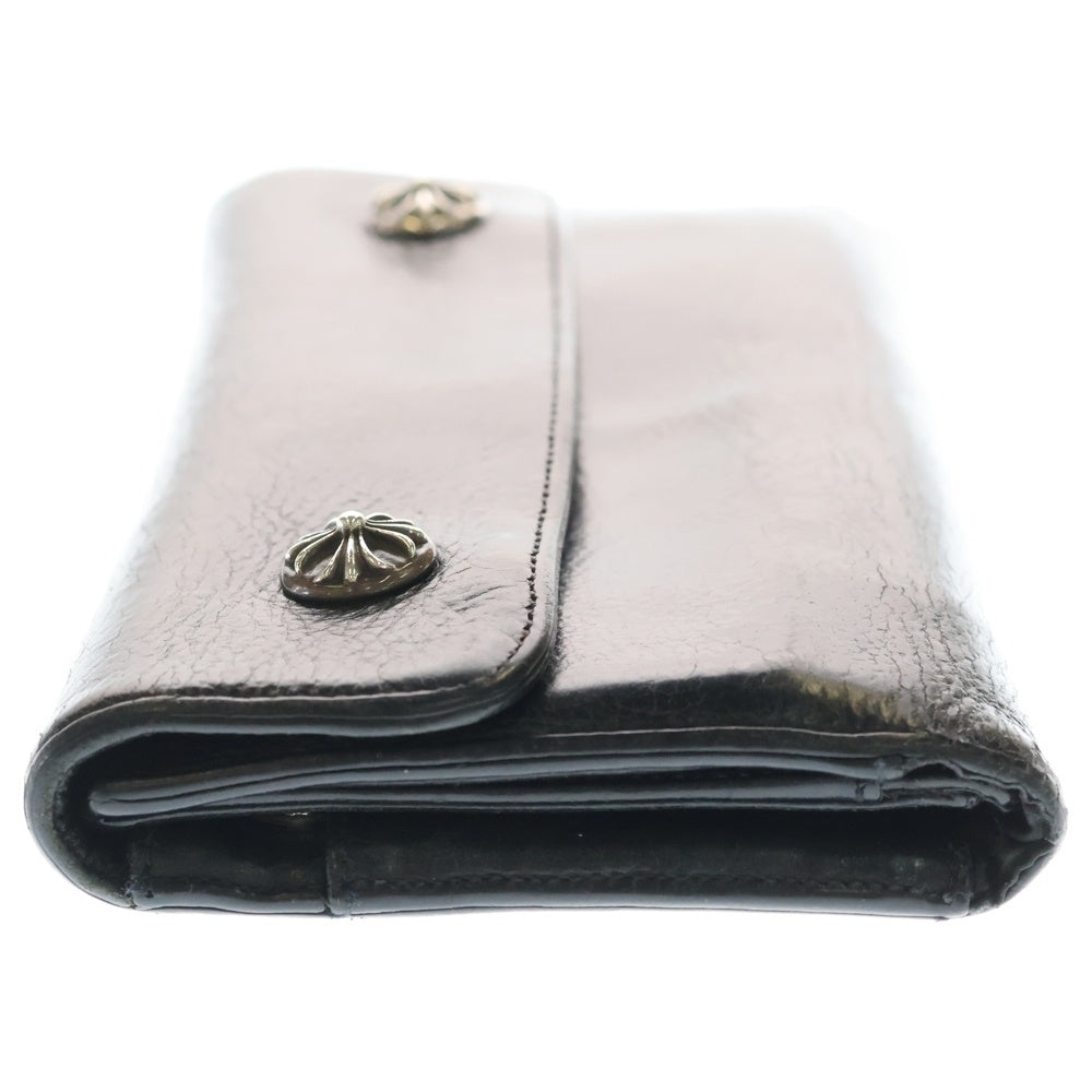 CHROME HEARTS(クロムハーツ) WAVE ウェーブ レザーウォレット 財布 ブラック BCA375