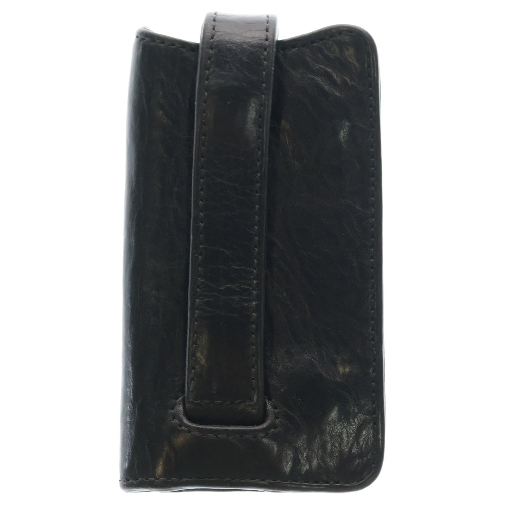CHROME HEARTS(クロムハーツ) KEY CASE キーケース クロスボールボタン デストロイレザーキーケース ブラック