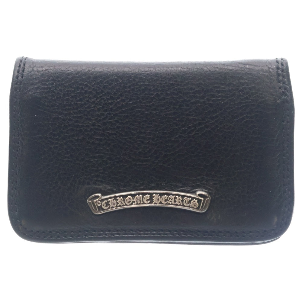 CHROME HEARTS(クロムハーツ) CARD CASE グロメット付きレザーカードケース ブラック