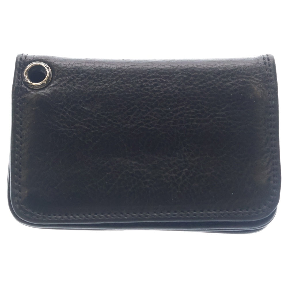 CHROME HEARTS(クロムハーツ) CARD CASE グロメット付きレザーカードケース ブラック