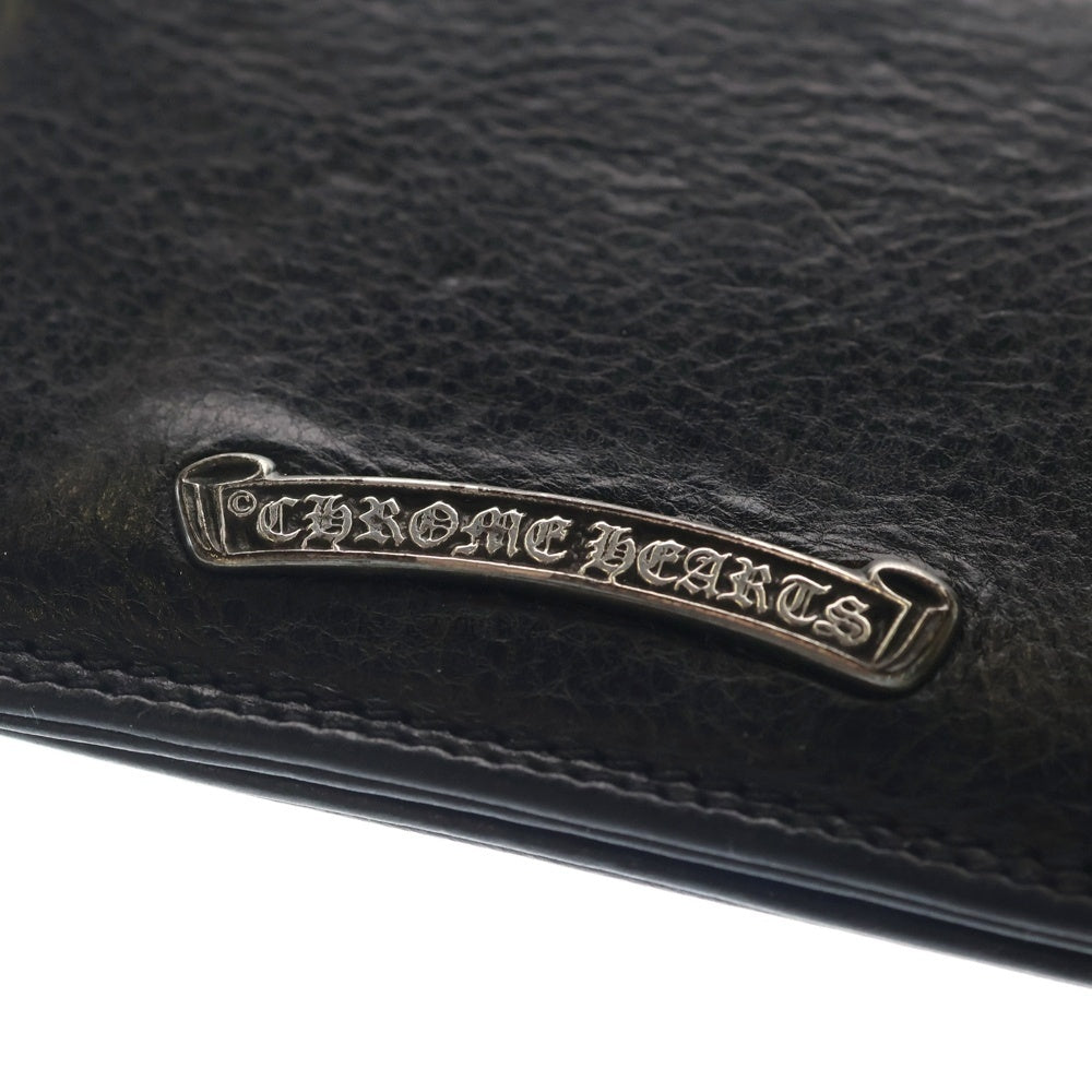 CHROME HEARTS(クロムハーツ) CARD CASE グロメット付きレザーカードケース ブラック