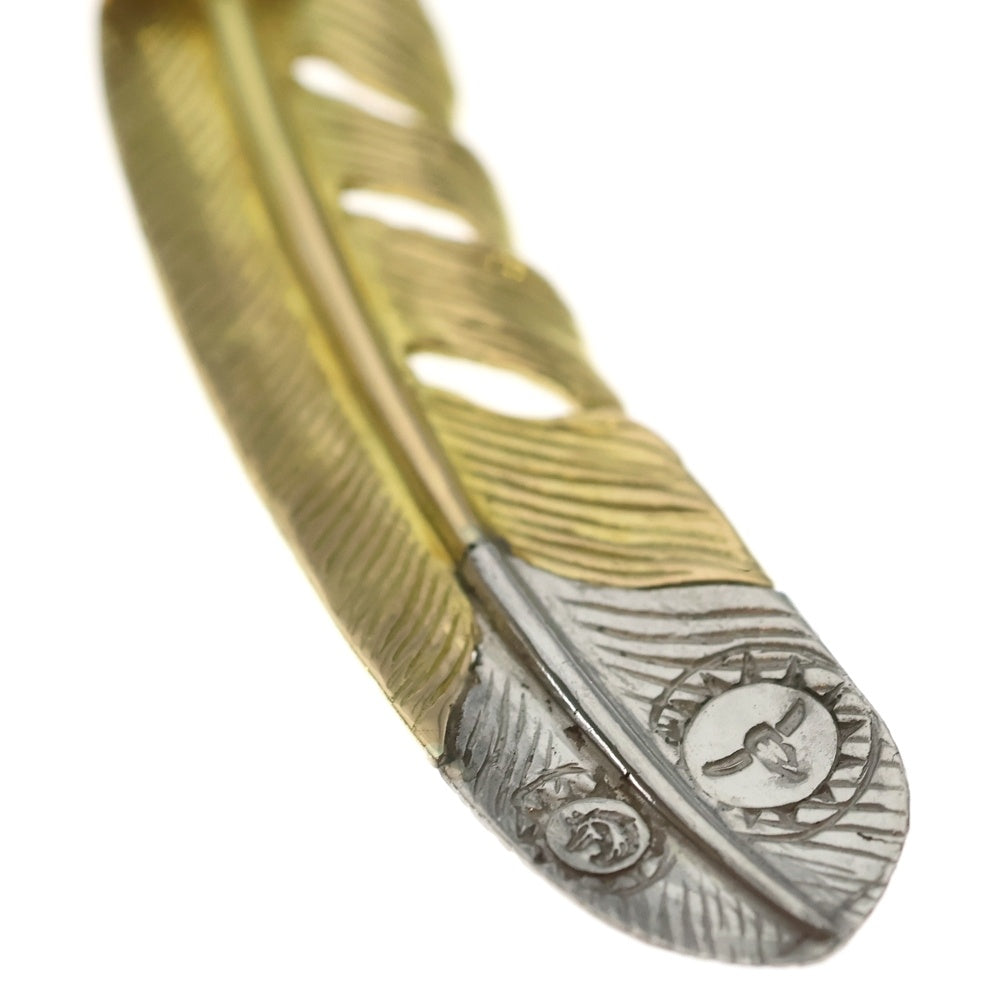 TADY & KING(タディアンドキング) 特大フェザー 剣先プラチナ レギュラーホイールカスタム K18 全金 ゴールド ペンダントトップ