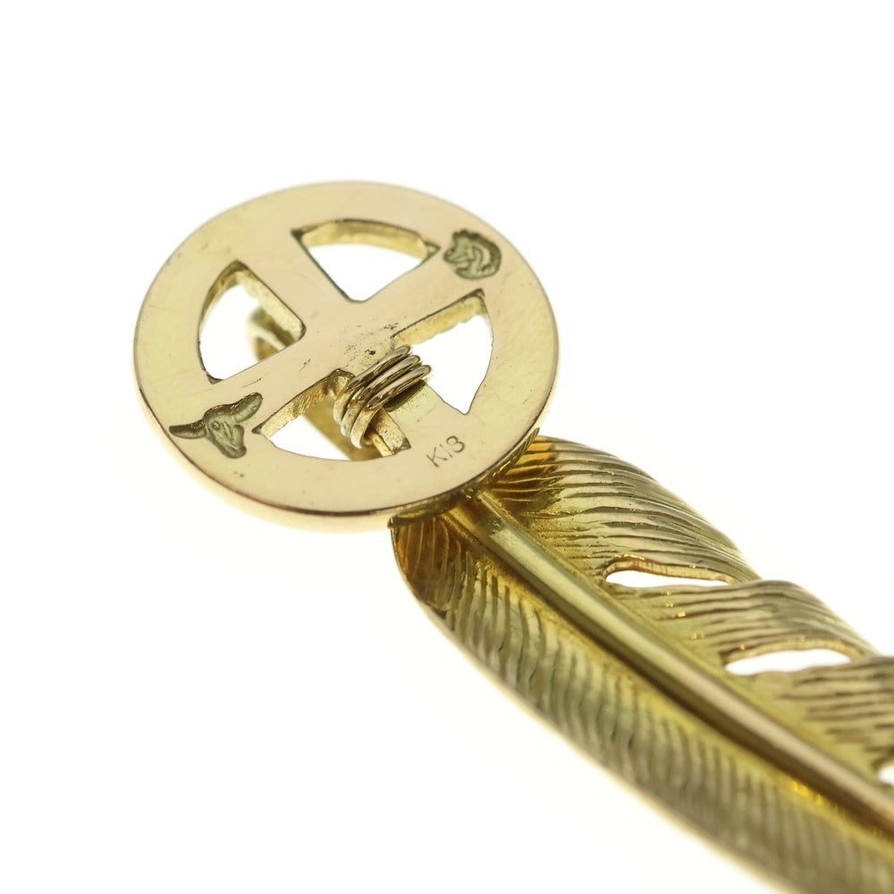 TADY & KING(タディアンドキング) 特大フェザー 剣先プラチナ レギュラーホイールカスタム K18 全金 ゴールド ペンダントトップ