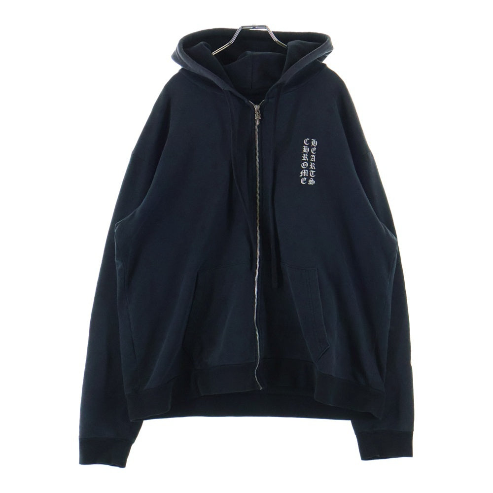 CHROME HEARTS(クロムハーツ) SWTSHRT HD ZIP CHプラス総柄バックホースプリントジップパーカー ブラック