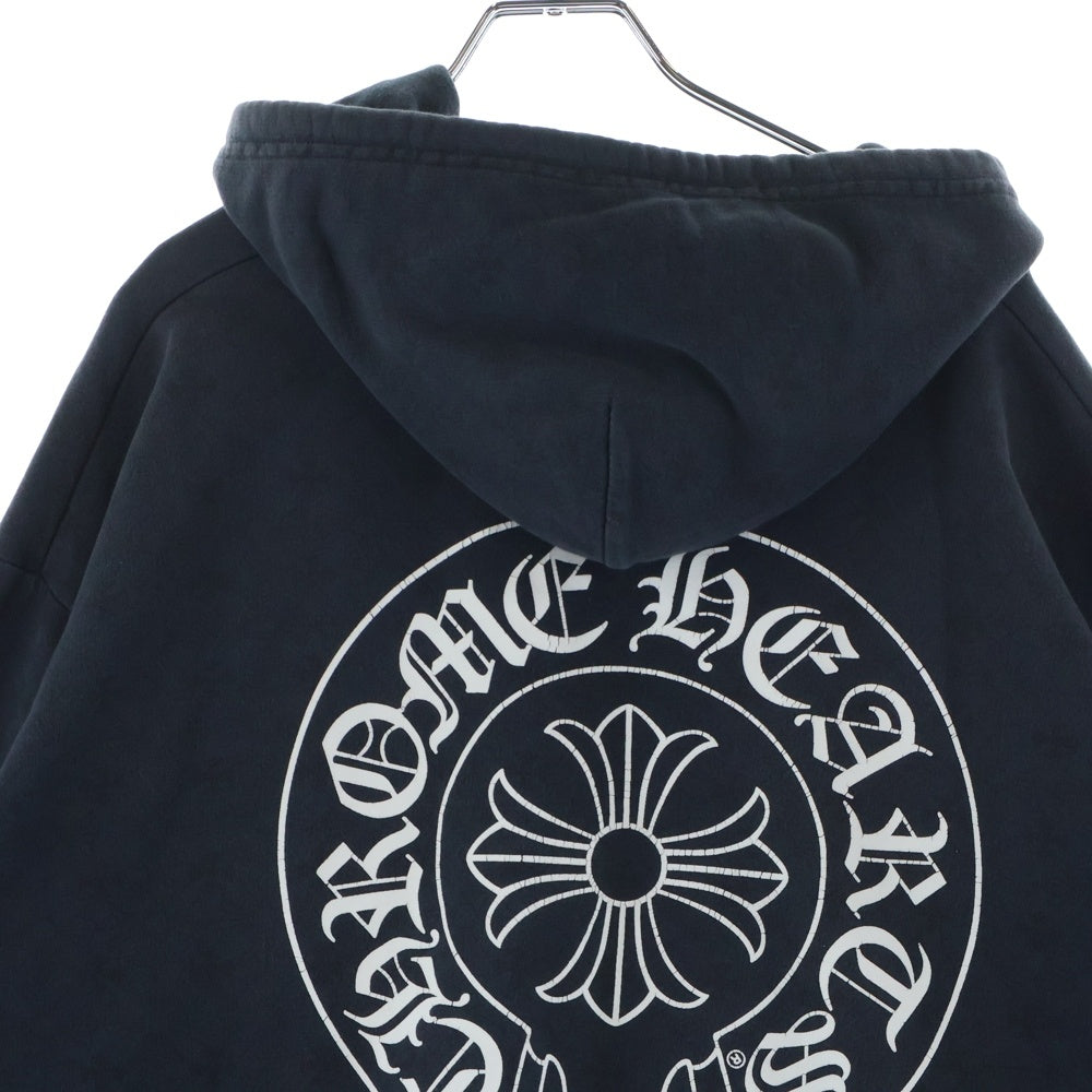 CHROME HEARTS(クロムハーツ) SWTSHRT HD ZIP CHプラス総柄バックホースプリントジップパーカー ブラック