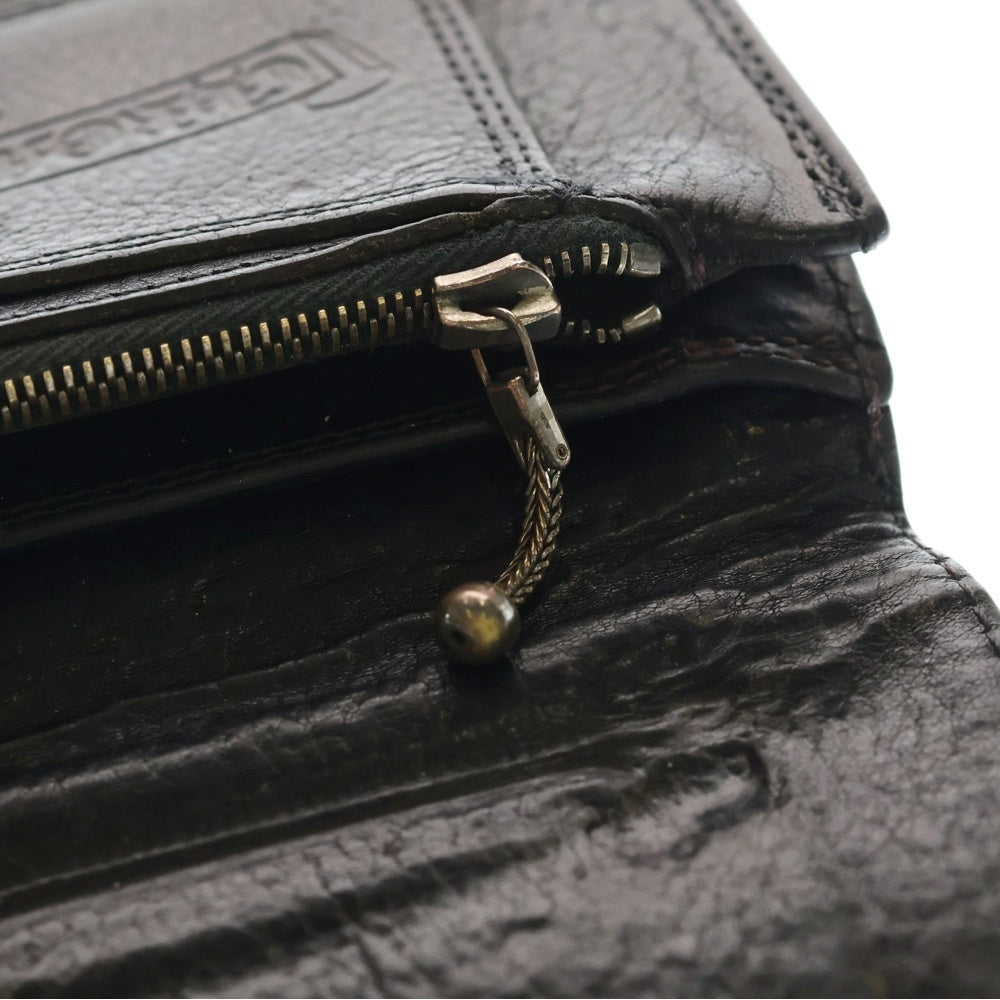 CHROME HEARTS(クロムハーツ) 1ZIP 1ジップ ケルティックボタン レザーウォレット 財布 ブラック BCA362