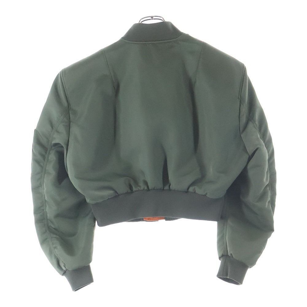 BALENCIAGA(バレンシアガ) 17SS BOXY BOMBER ボクシーボンバー ジャケット ブルソン ショート丈 カーキ/オレンジ 460599 TTD03