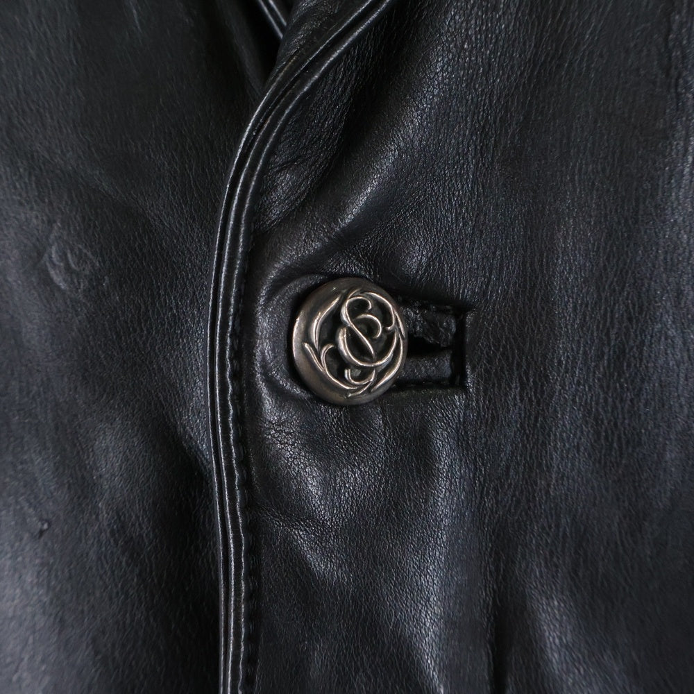 CHROME HEARTS(クロムハーツ) フローラルボタン3B レザーテーラードジャケット
