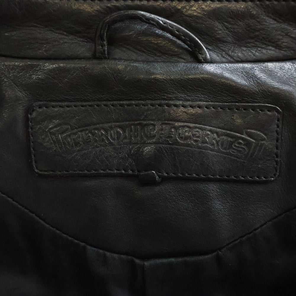 CHROME HEARTS(クロムハーツ) フローラルボタン3B レザーテーラードジャケット