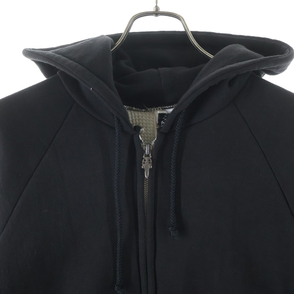 CHROME HEARTS(クロムハーツ) OLD SWTSHRT HD ZIP オールド バックホースシュープリント 裏地サーマル ジップアップパーカー