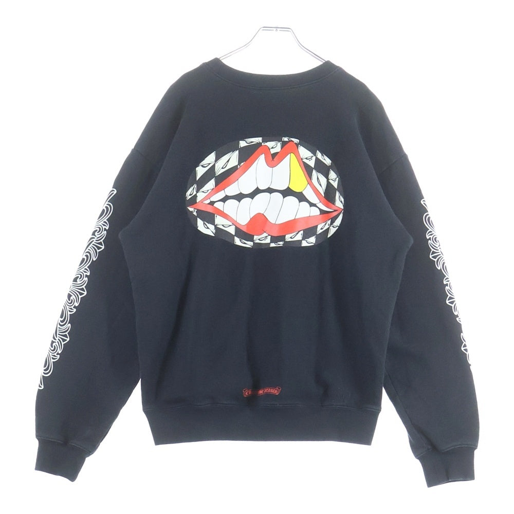 CHROME HEARTS(クロムハーツ) ×MATTY BOY 99 Eyes Chomper Crewneck Sweatshirt マッティボーイ 99アイズ 袖フローラル クルーネックスウェット