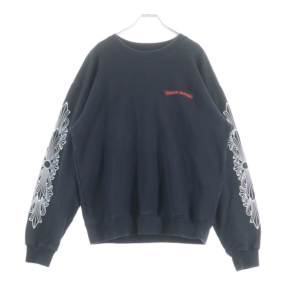 CHROME HEARTS(クロムハーツ) ×MATTY BOY 99 Eyes Chomper Crewneck Sweatshirt マッティボーイ 99アイズ 袖フローラル クルーネックスウェット
