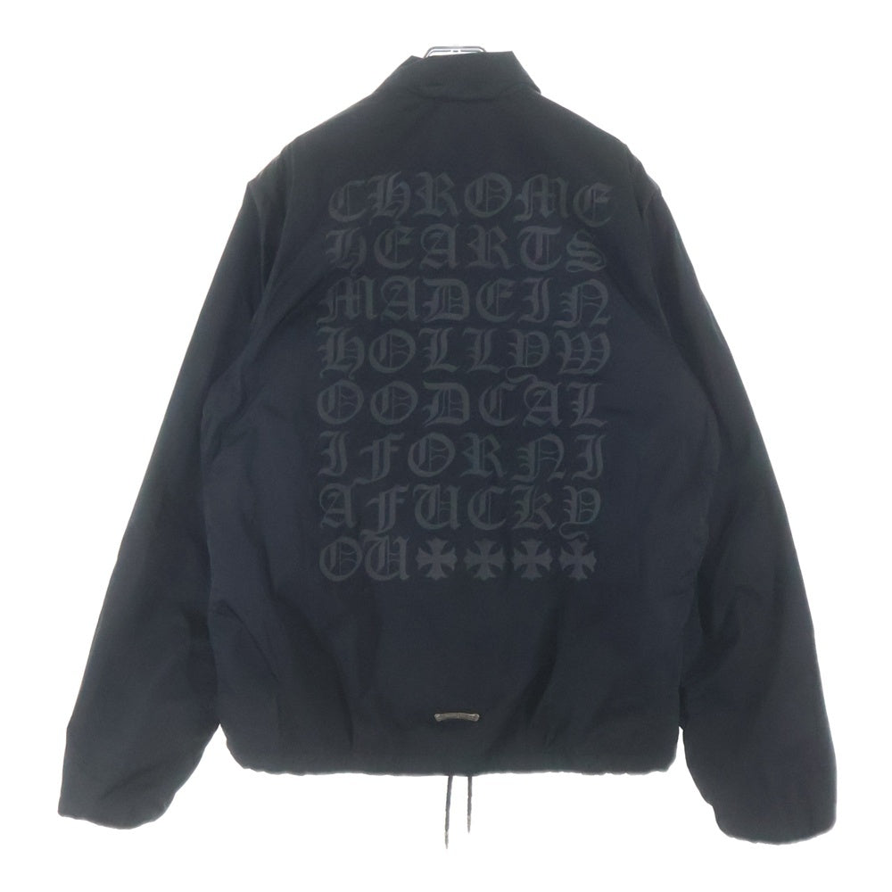 CHROME HEARTS(クロムハーツ) RIGGINS FBRC 英字プリントナイロンコーチジャケットブルゾン