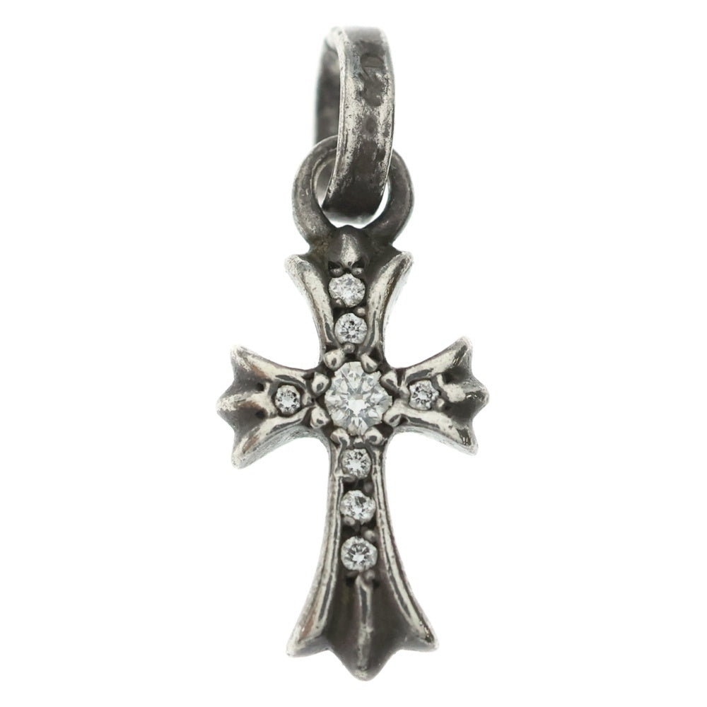 CHROME HEARTS(クロムハーツ) CRS BBYFAT P DMND ベイビーファットクロス PAVEダイヤ ペンダントトップ シルバーBCA234