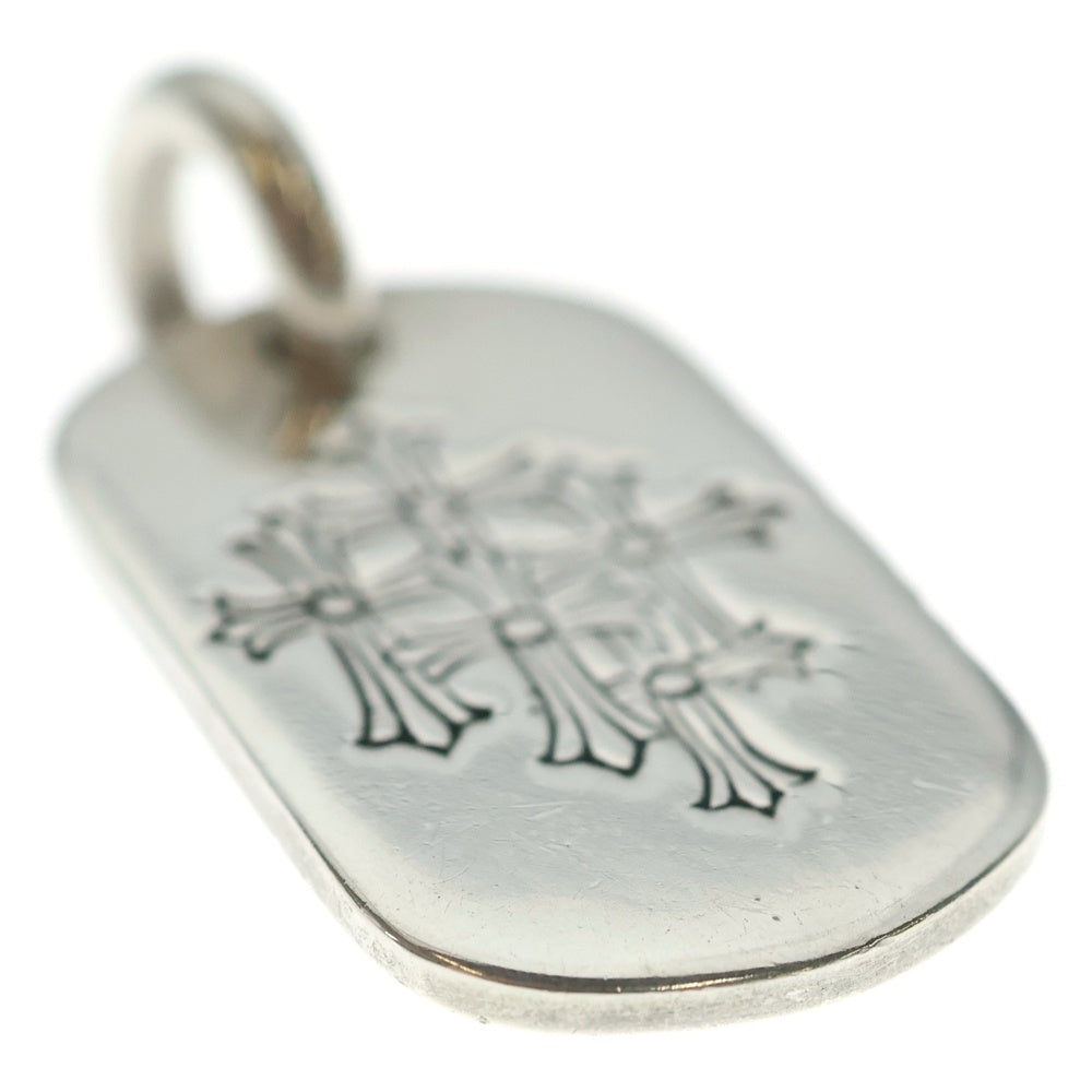 CHROME HEARTS(クロムハーツ) D TAG SML スモールドッグタグ セメタリーエングレイブオールドシルバーネックレストップ