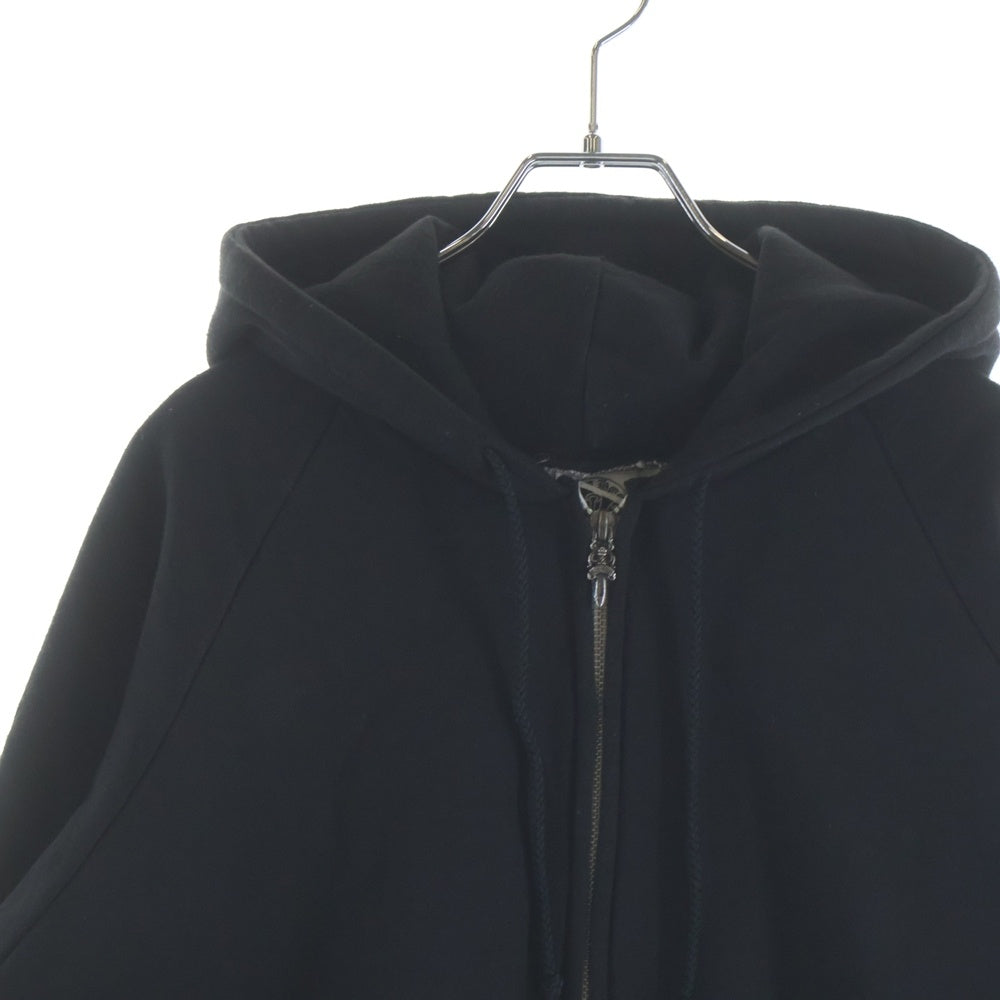 CHROME HEARTS(クロムハーツ) OLD SWTSHRT HD ZIP スクロールラベルプリント 裏地サーマル ジップアップパーカー