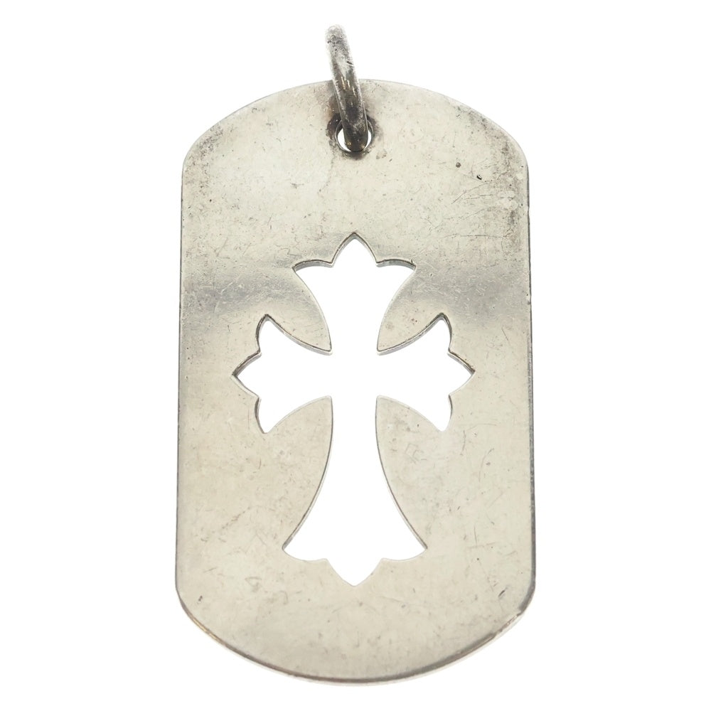 CHROME HEARTS(クロムハーツ) D TAG LRG CO CRS カットアウトクロスドッグタグ ラージ ペンダントトップ シルバー BCA239