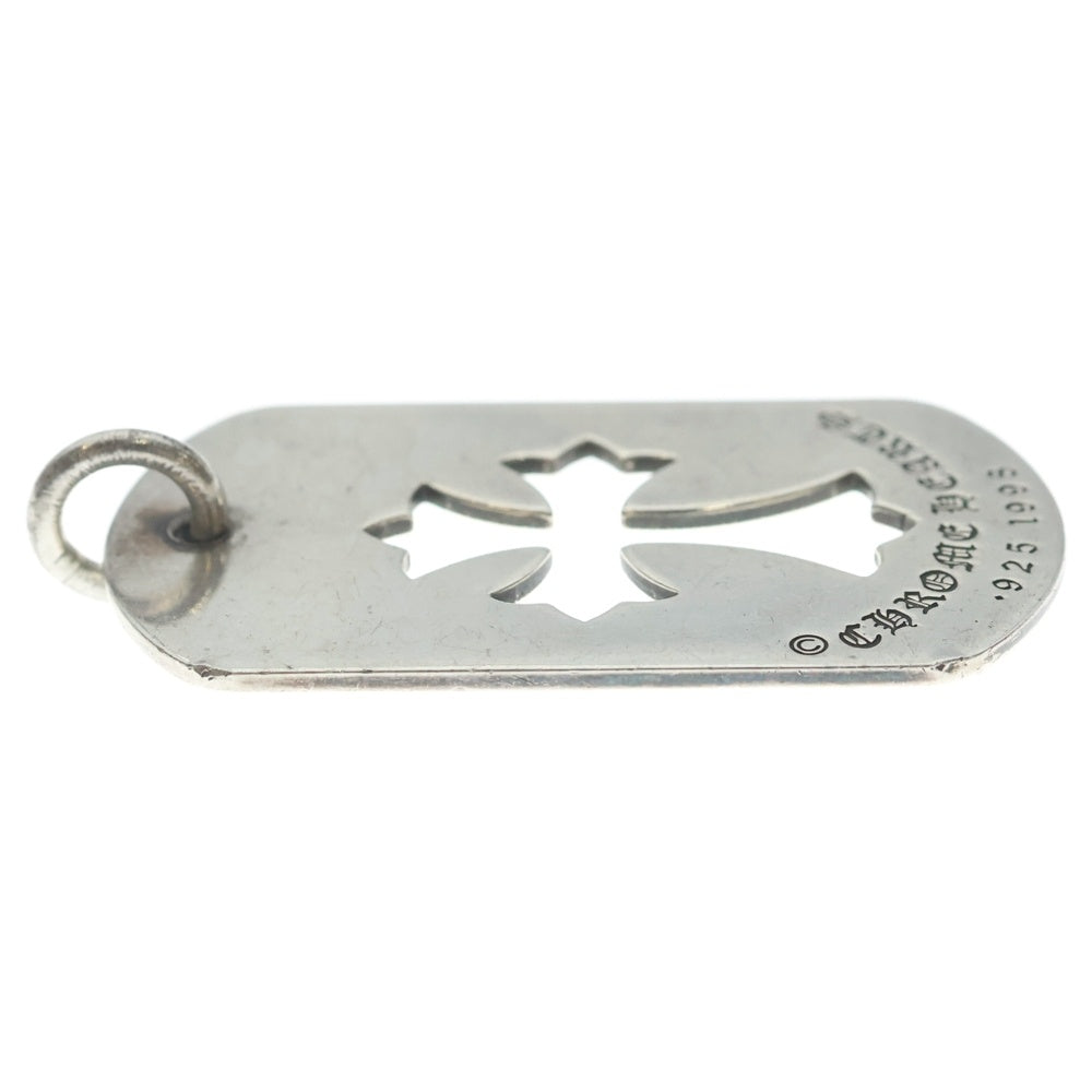 CHROME HEARTS(クロムハーツ) D TAG LRG CO CRS カットアウトクロスドッグタグ ラージ ペンダントトップ シルバー BCA239