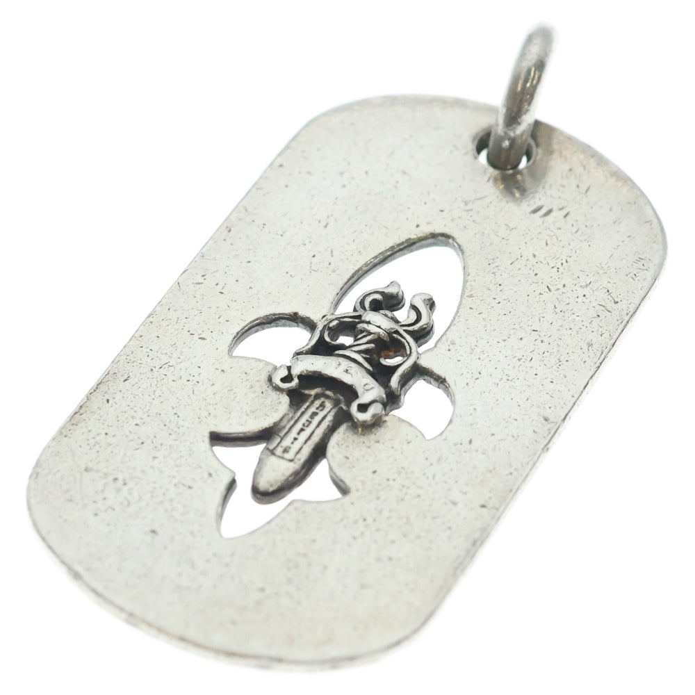 CHROME HEARTS(クロムハーツ) D TAG LRG FLE DAG フレアダガードッグタグ ラージドッグタグネックレストップ シルバー