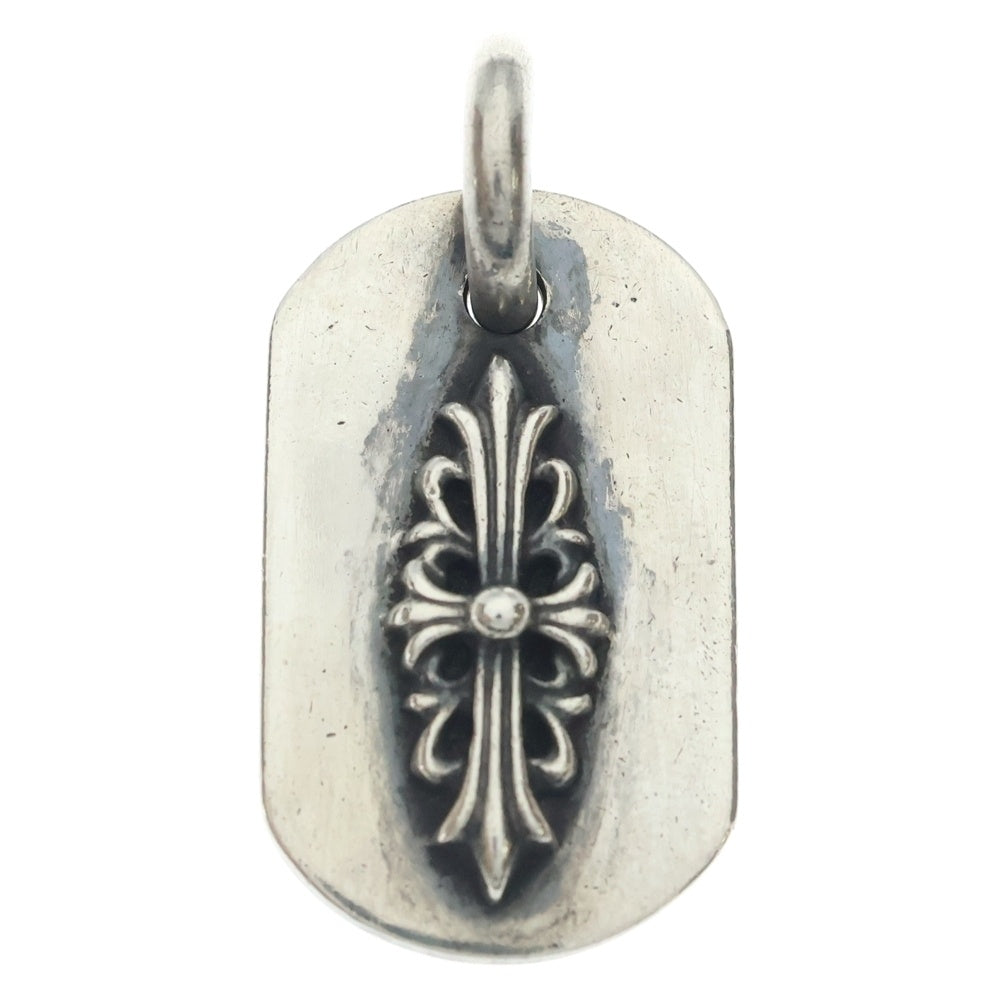 CHROME HEARTS(クロムハーツ) RAISED DOGTAG レイズドドッグタグ チャーム シルバーネックレストップ
