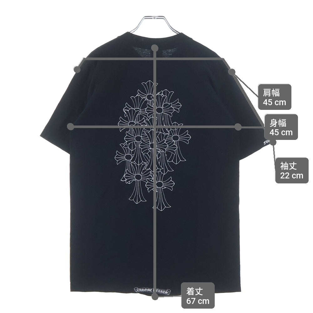 CHROME HEARTS(クロムハーツ) OLD バックセメタリープリント 半袖Tシャツ カットソー ブラック