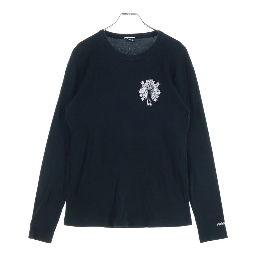 CHROME HEARTS(クロムハーツ) OLD ヴァインダガープリント クルーネックスウェットシャツ ブラック