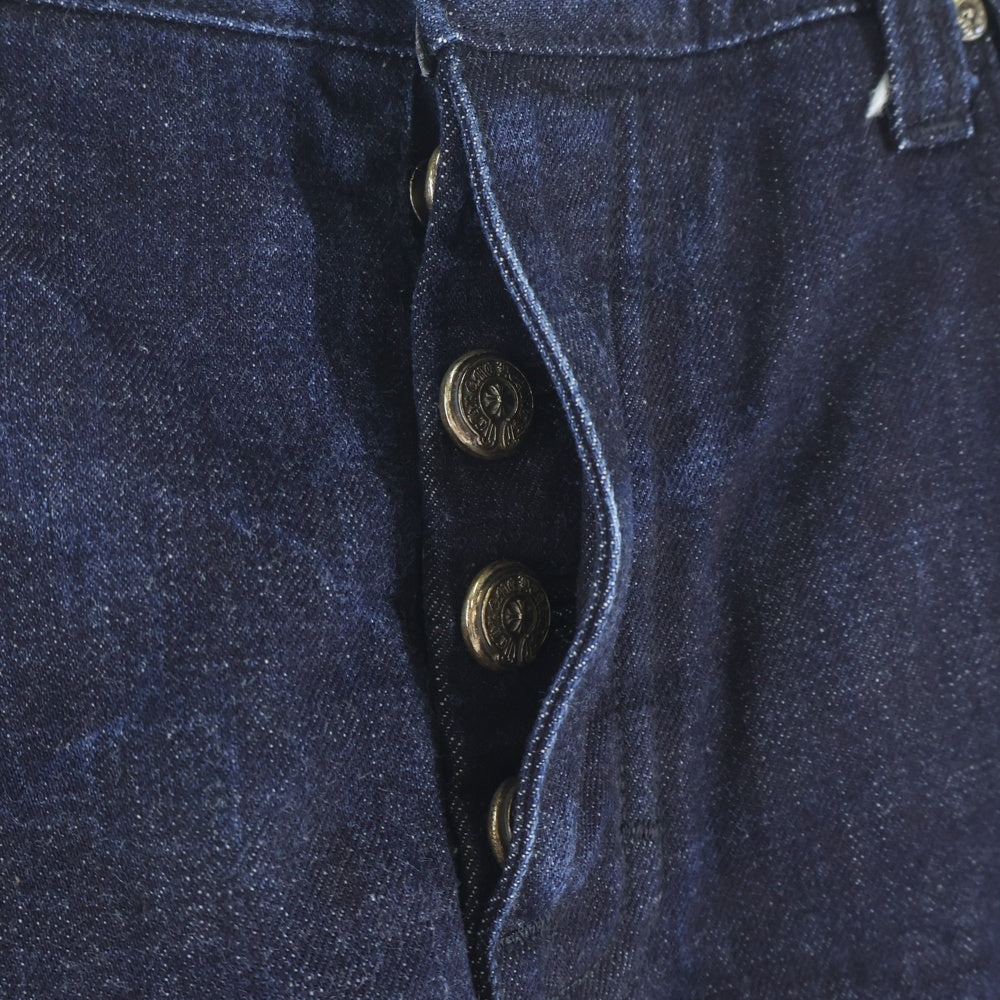 CHROME HEARTS(クロムハーツ) DNM PANTS CRS BTN INDIGO クロスボールボタンウォッシュドデニムパンツ
