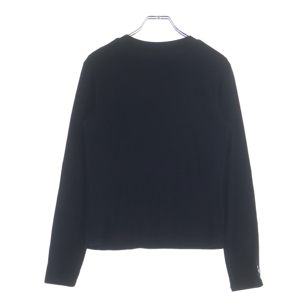 CHROME HEARTS(クロムハーツ) Y NOT CH Embroidery Thermal Long Sleeve Tee CHロゴエンブロイダリー ロングスリーブ サーマルカットソー 長袖Tシャツ ブラック