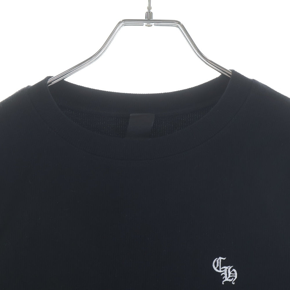 CHROME HEARTS(クロムハーツ) Y NOT CH Embroidery Thermal Long Sleeve Tee CHロゴエンブロイダリー ロングスリーブ サーマルカットソー 長袖Tシャツ ブラック