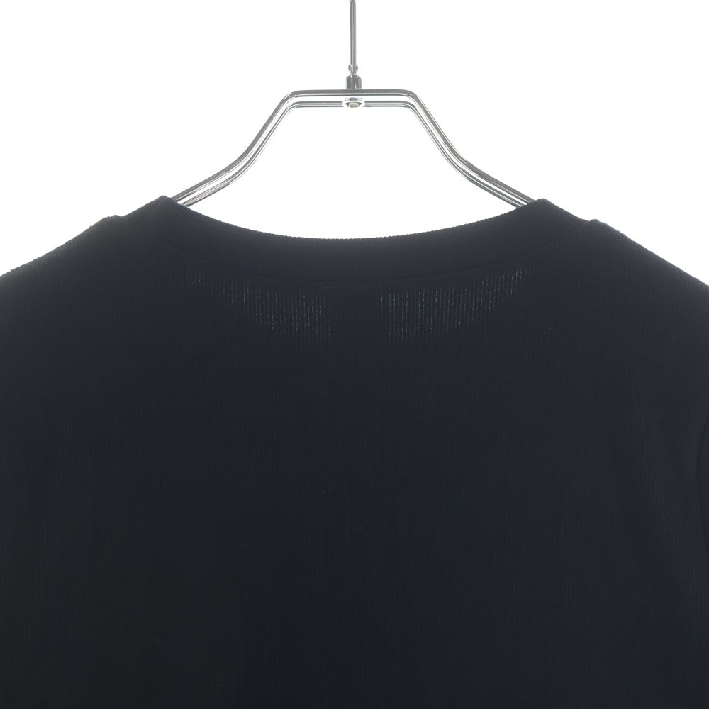 CHROME HEARTS(クロムハーツ) Y NOT CH Embroidery Thermal Long Sleeve Tee CHロゴエンブロイダリー ロングスリーブ サーマルカットソー 長袖Tシャツ ブラック