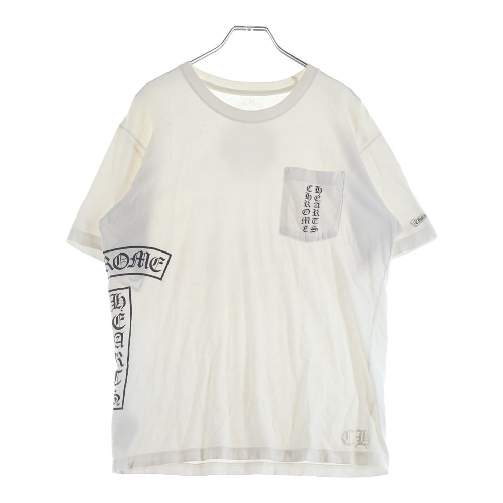 CHROME HEARTS(クロムハーツ) CH T-SHRT 1 Tバーバックホースシュープリント Tシャツ 半袖カットソー