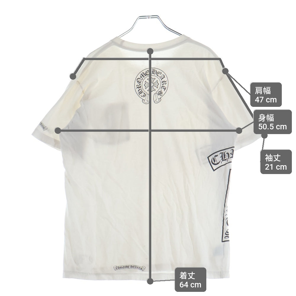 CHROME HEARTS(クロムハーツ) CH T-SHRT 1 Tバーバックホースシュープリント Tシャツ 半袖カットソー