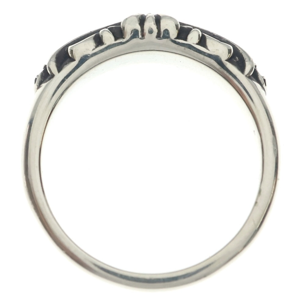 CHROME HEARTS(クロムハーツ) BABY CLSC P D ベイビークラシックフローラルクロス PAVEダイヤ リング シルバー