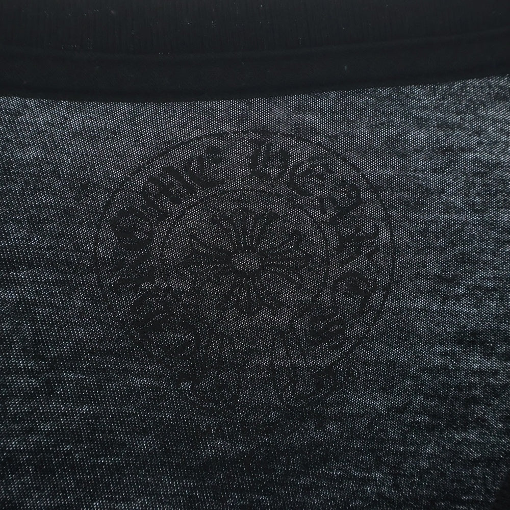 CHROME HEARTS(クロムハーツ) Multi Color Horseshoe L/S T-shirt マルチカラー ホースシュー クルーネック長袖Tシャツカットソー ブラック