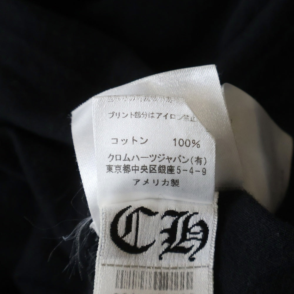 CHROME HEARTS(クロムハーツ) Multi Color Horseshoe L/S T-shirt マルチカラー ホースシュー クルーネック長袖Tシャツカットソー ブラック